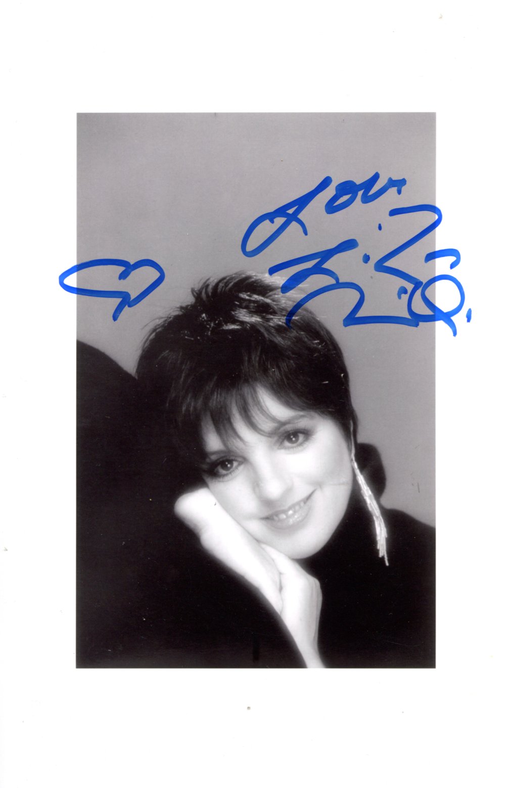 Liza Minnelli autograph, IP signed photograph