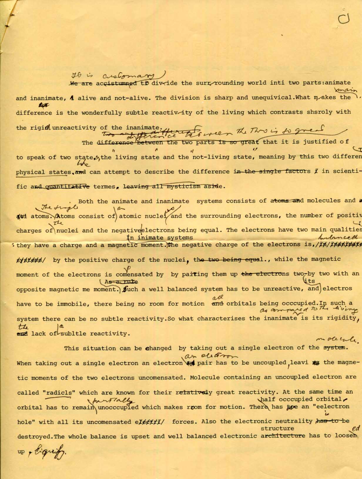 Albert Szent-Györgyi Autograph