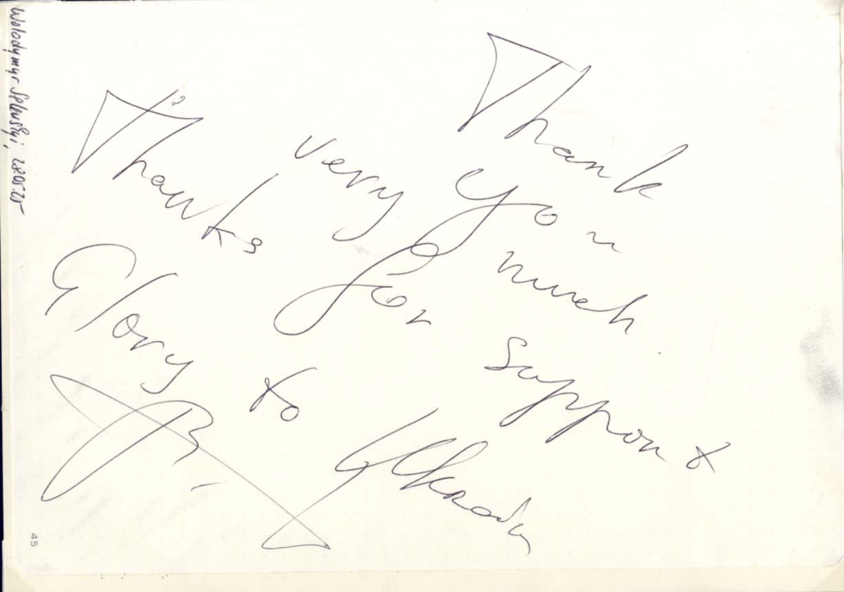 Volodymyr Zelenskyy Autograph