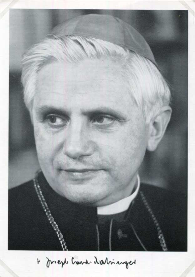 Joseph Pope Benedict XVI Autograph Autogramm | ID 15703568875901