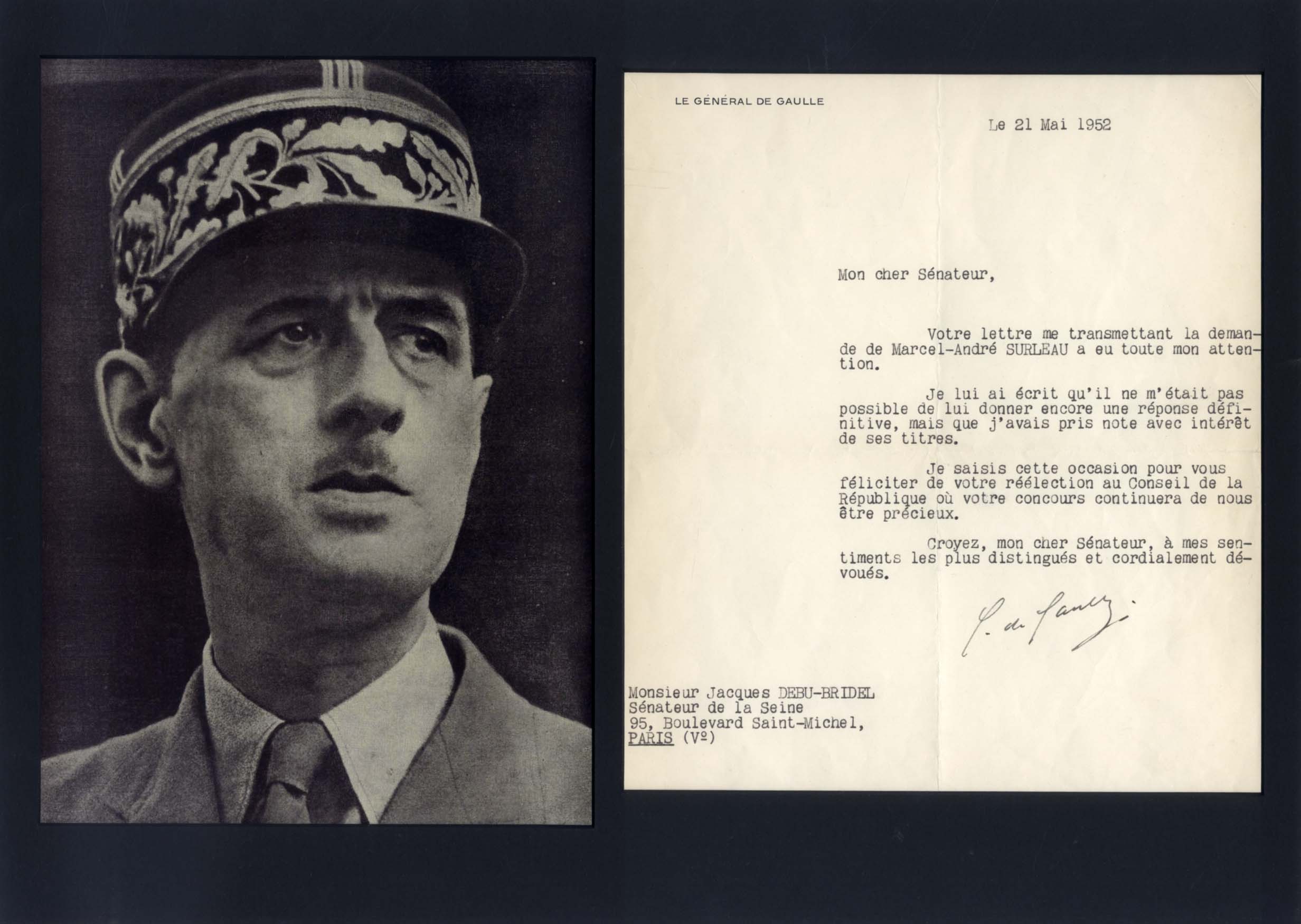 Charles de Gaulle Autograph