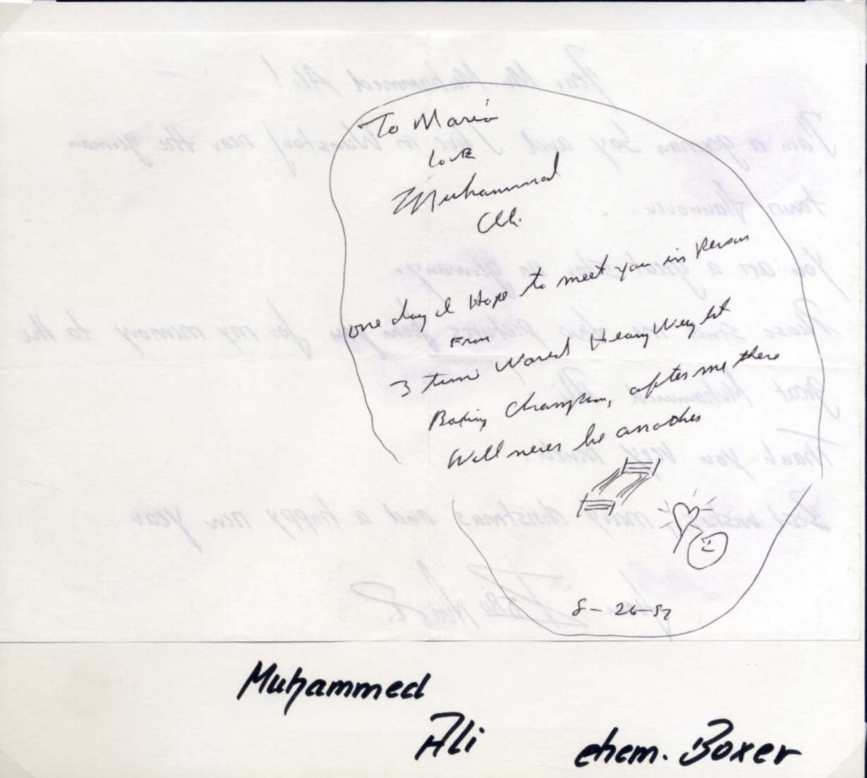 Muhammad Ali Autograph