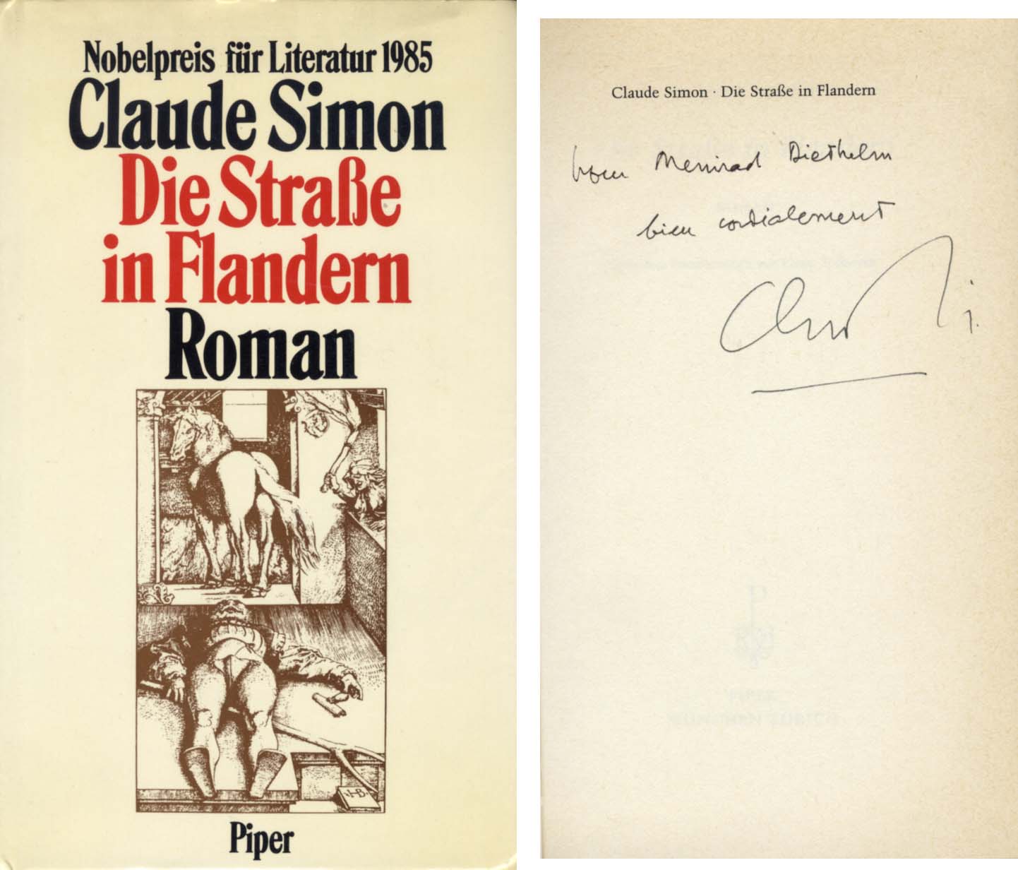 Claude Simon Autograph