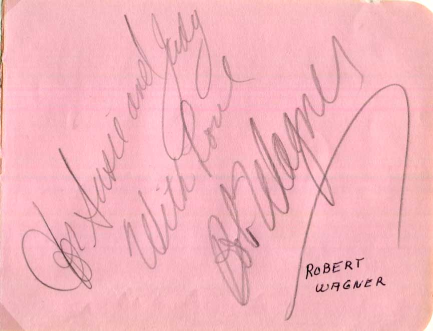 Robert Wagner Autograph