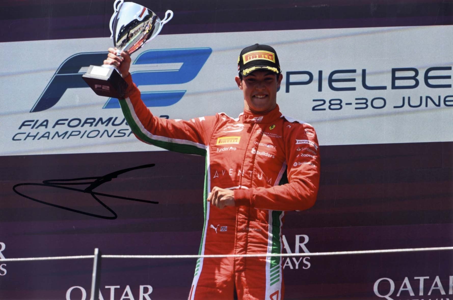 Oliver Bearman Autograph Autogramm | ID 15742472552829