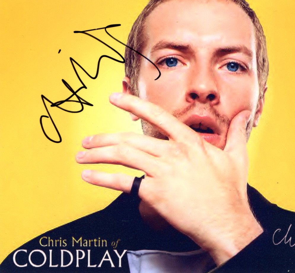 Chris Martin Autograph Autogramm | ID 15762292867453