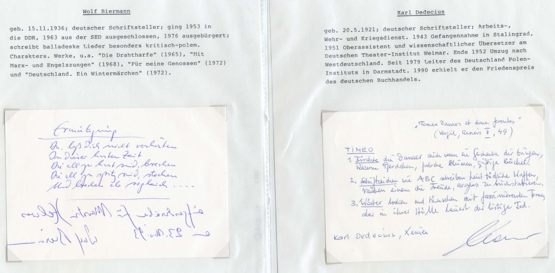 Internationale Schiftsteller (40) Autogramme