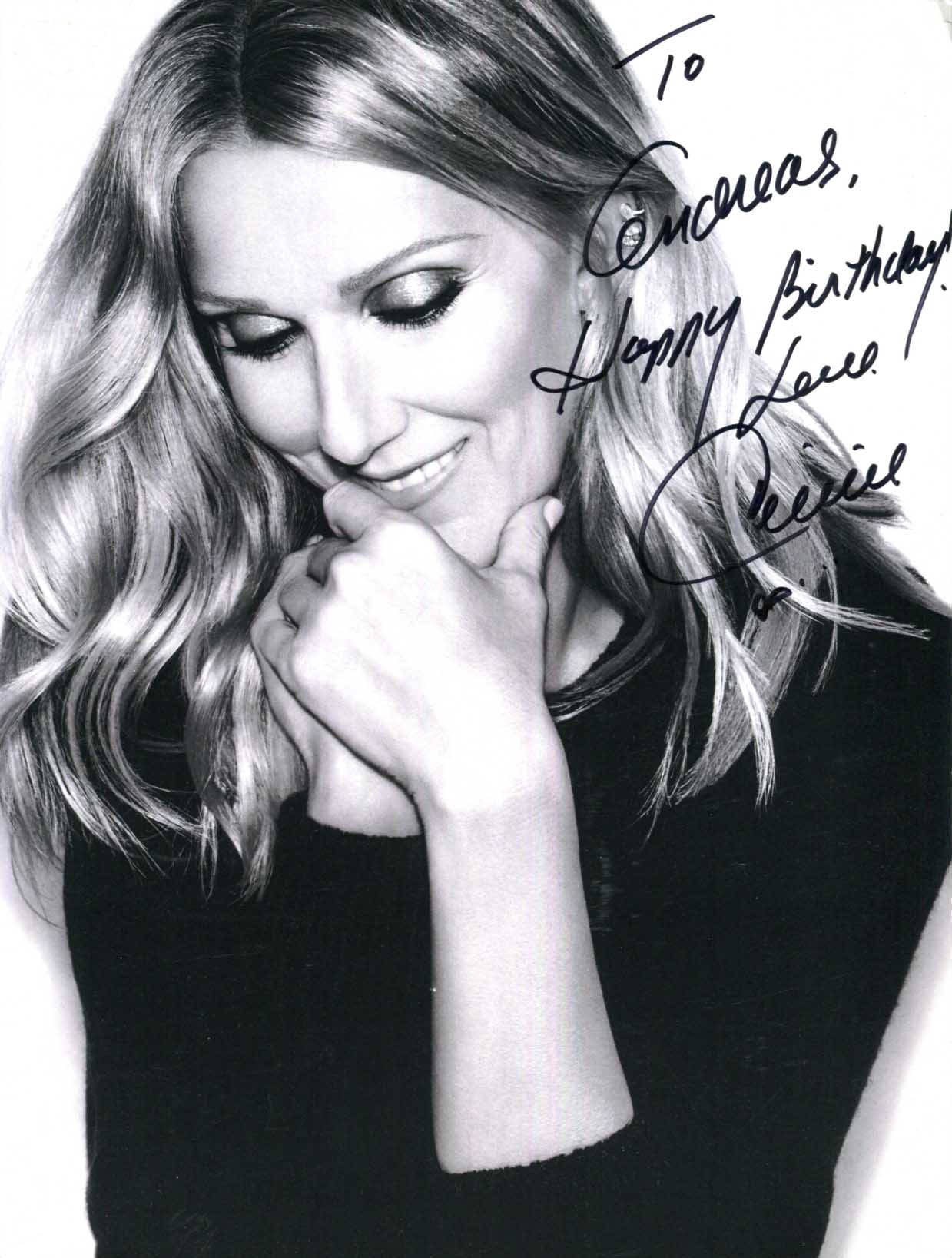 Céline Dion Autograph Autogramm | ID 15769434390909