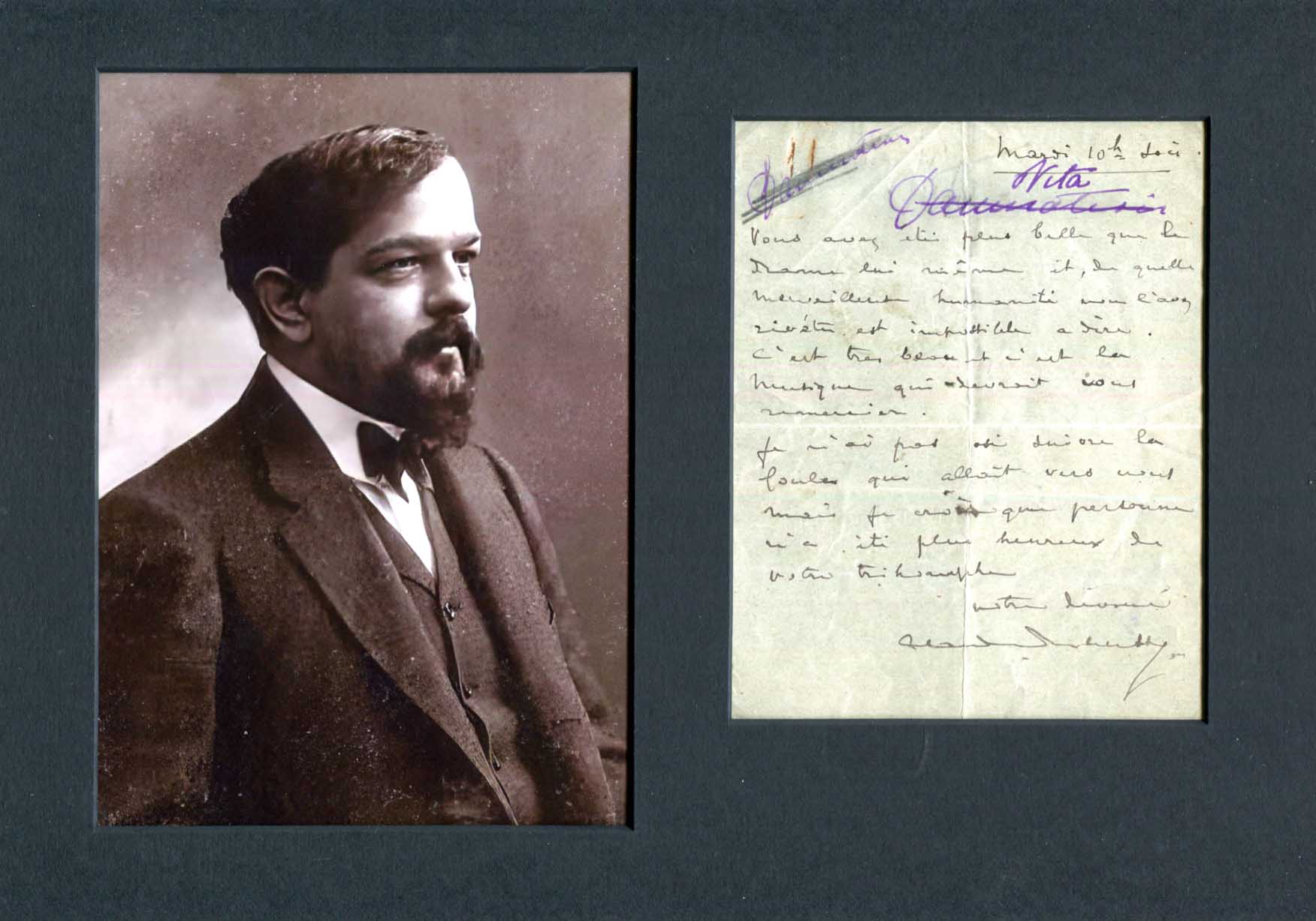 Claude Debussy Autograph