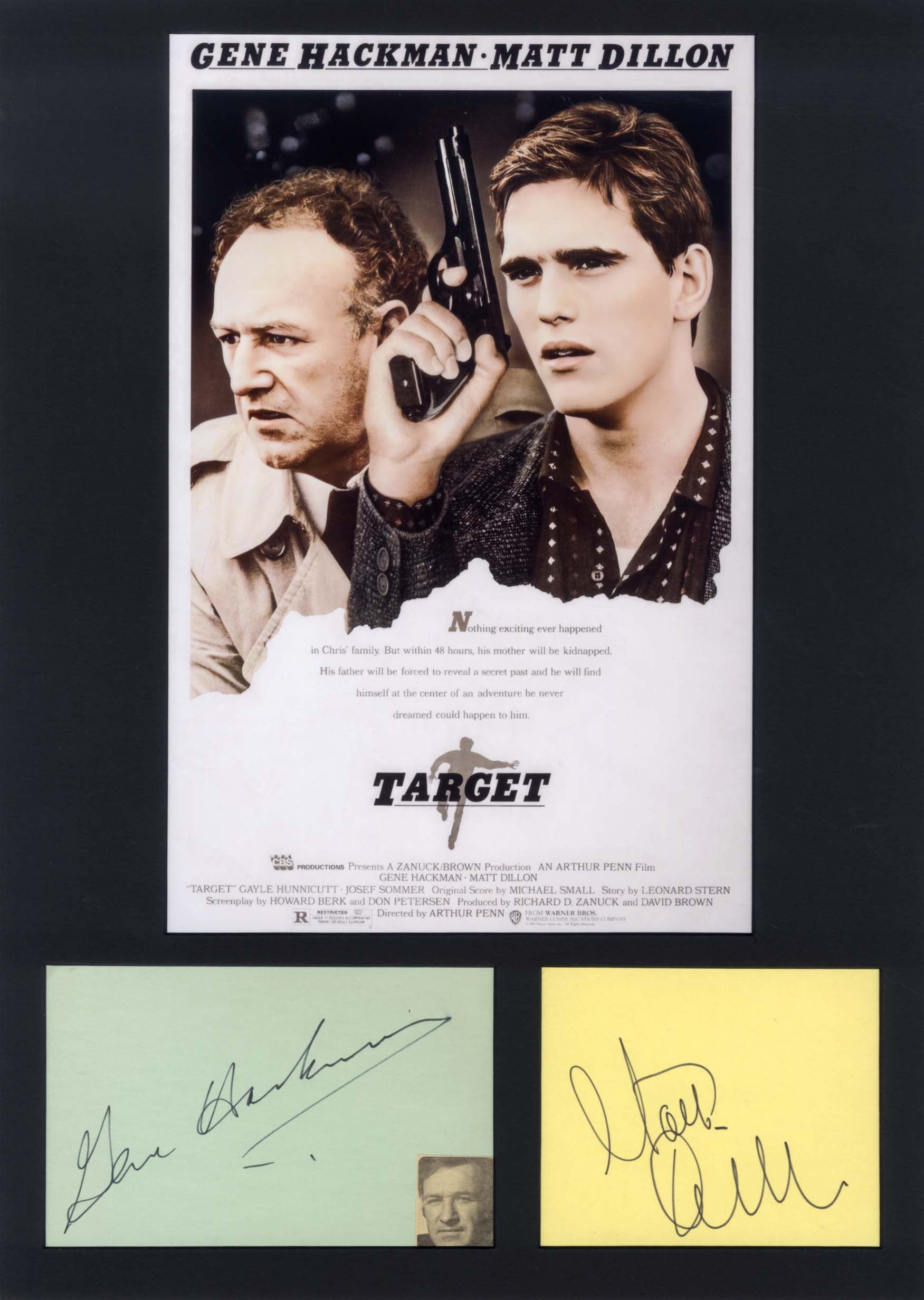 Gene Hackman & Matt Dillon Autographs