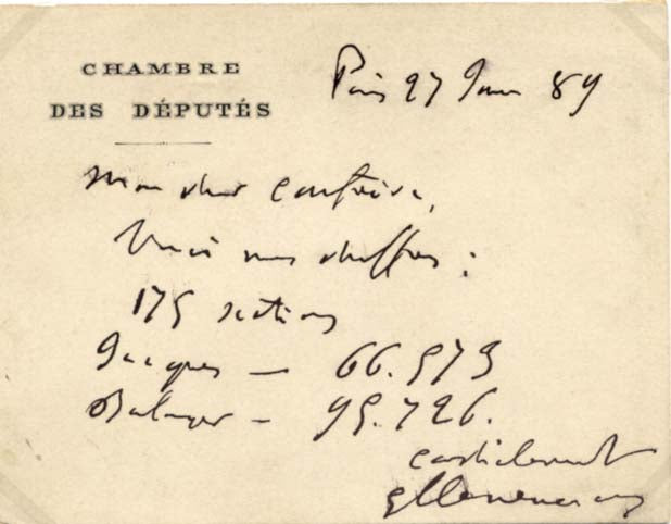 Georges Clemenceau Autograph