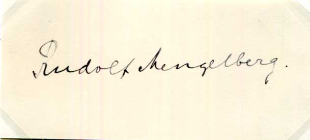 Rudolf Mengelberg Autograph Autogramm | ID 15780995858813