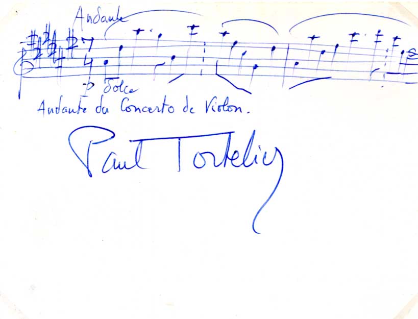 Paul Tortelier Autograph Autogramm | ID 15781025939837