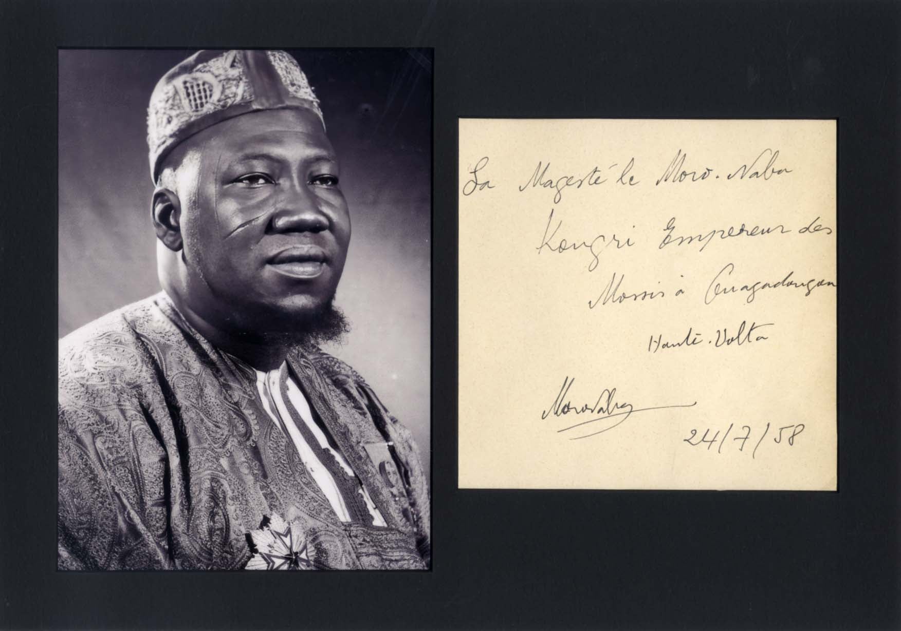 Moro Naba Kougri Autograph Autogramm | ID 15786275340669