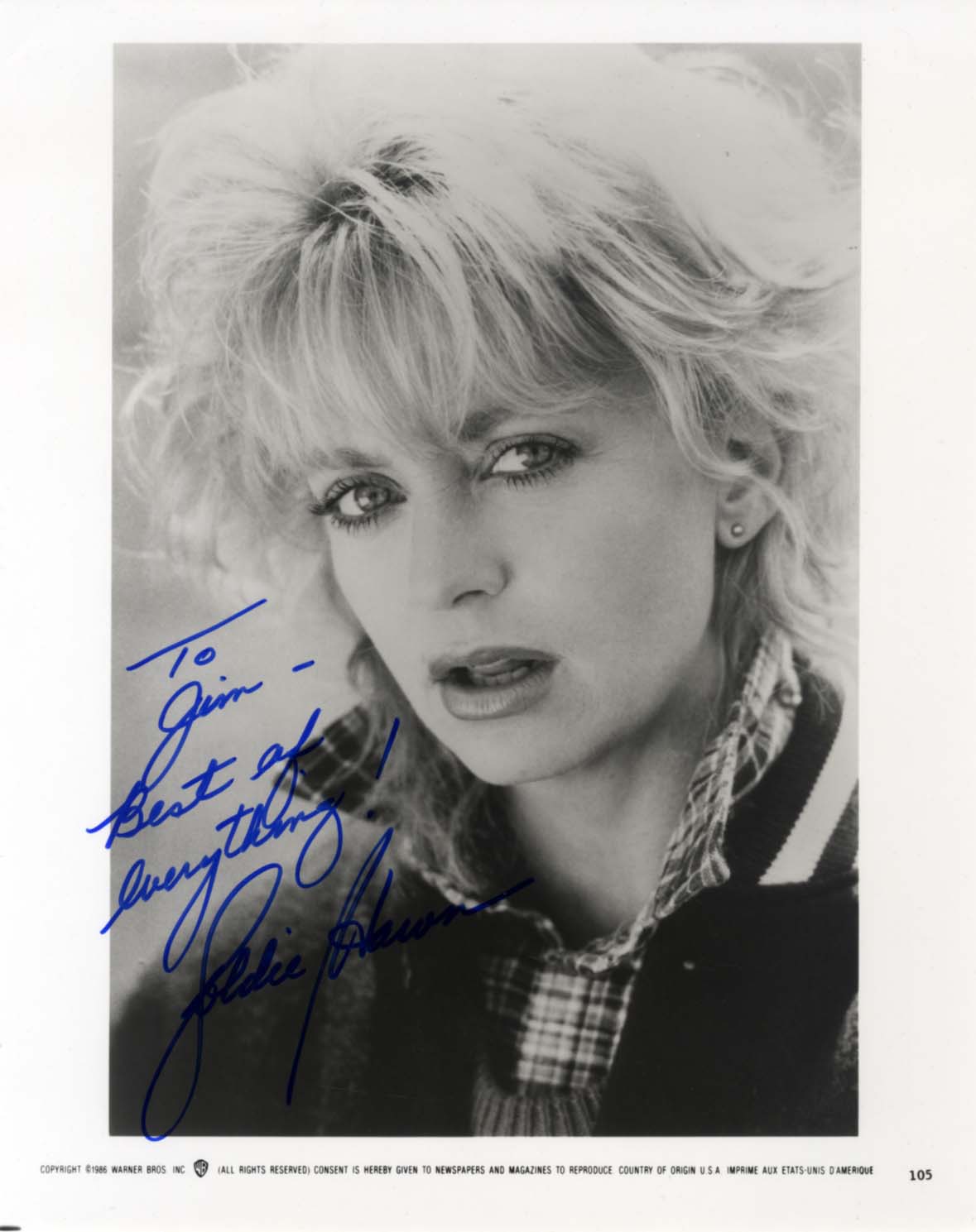 Goldie Hawn Autograph Autogramm | ID 15788611404157