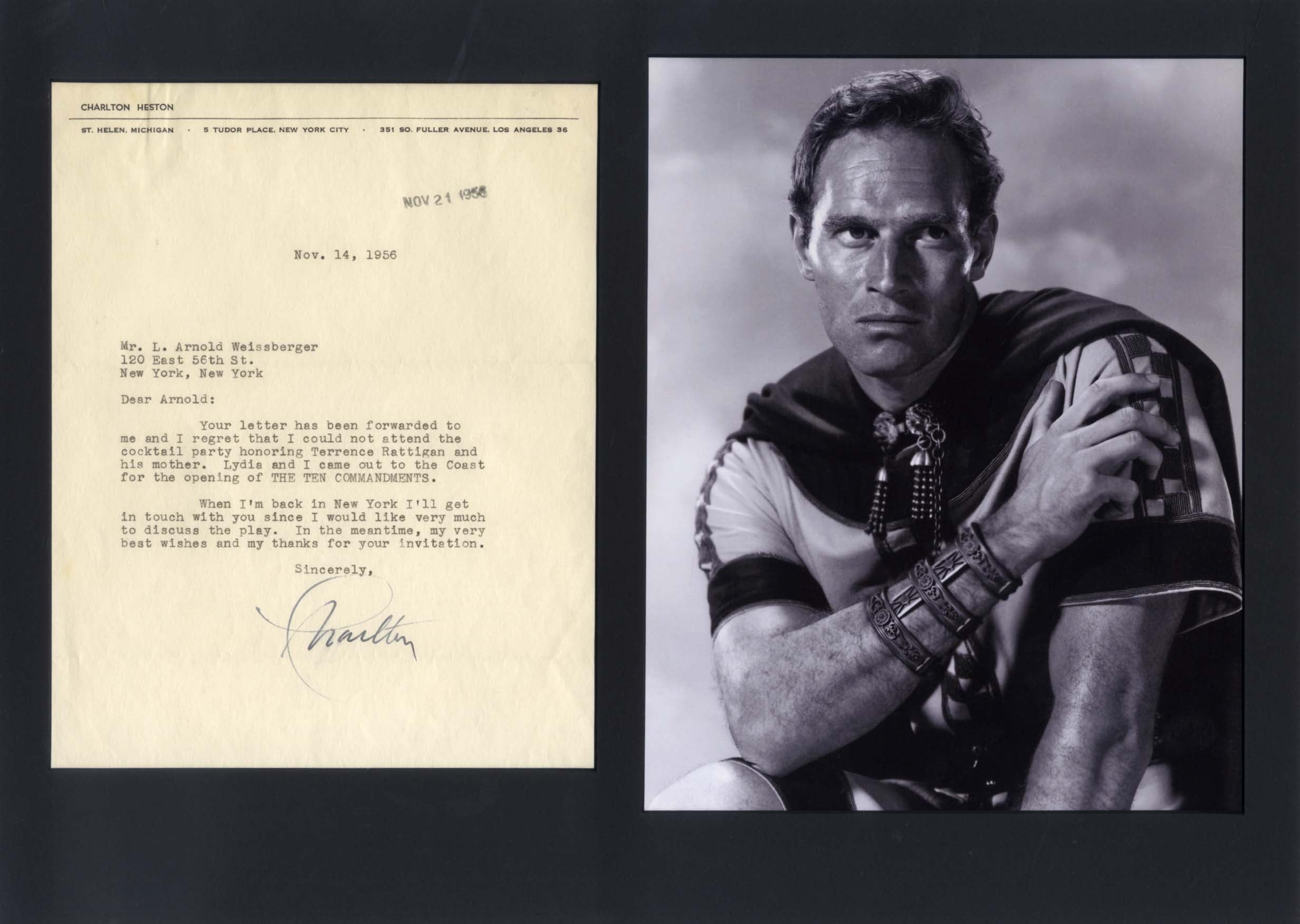 Charlton Heston Autograph Autogramm | ID 15788664881533