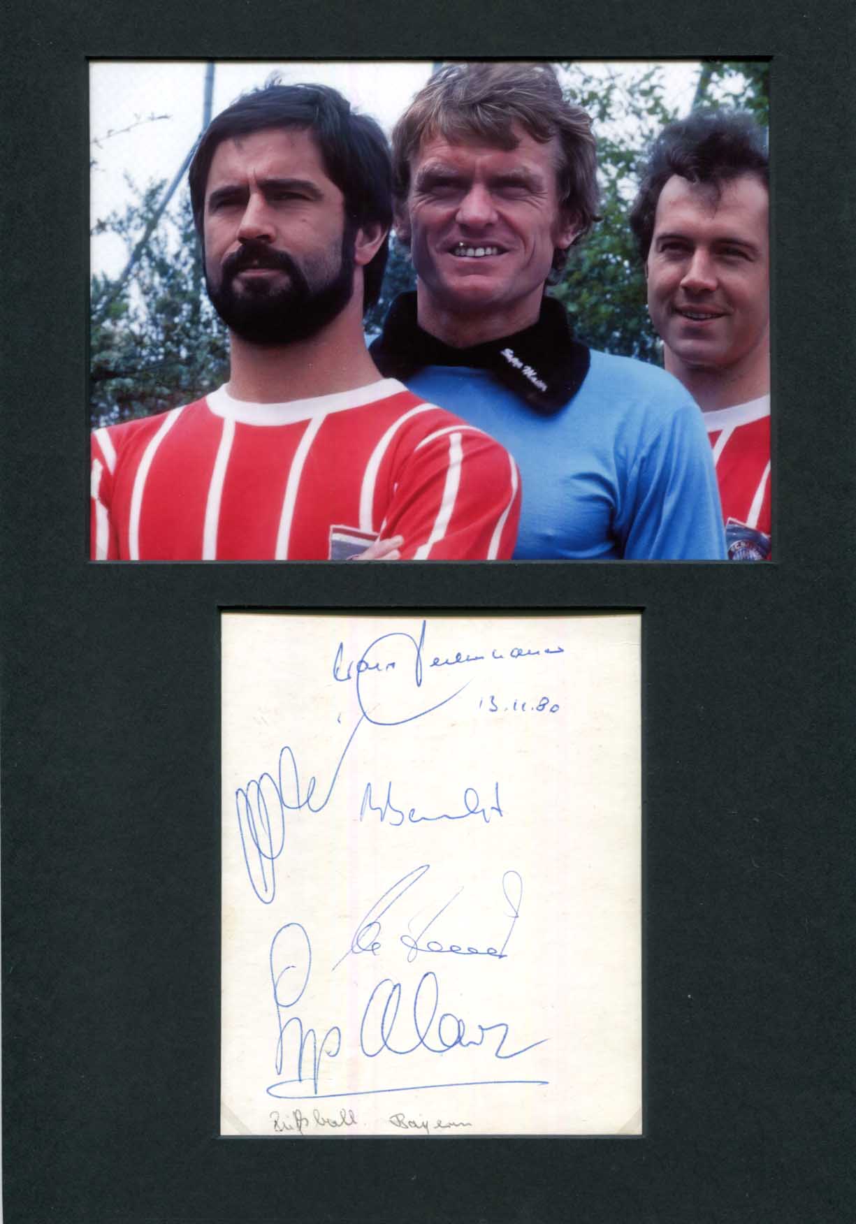 Legendary FC Bayern Munich Autographs