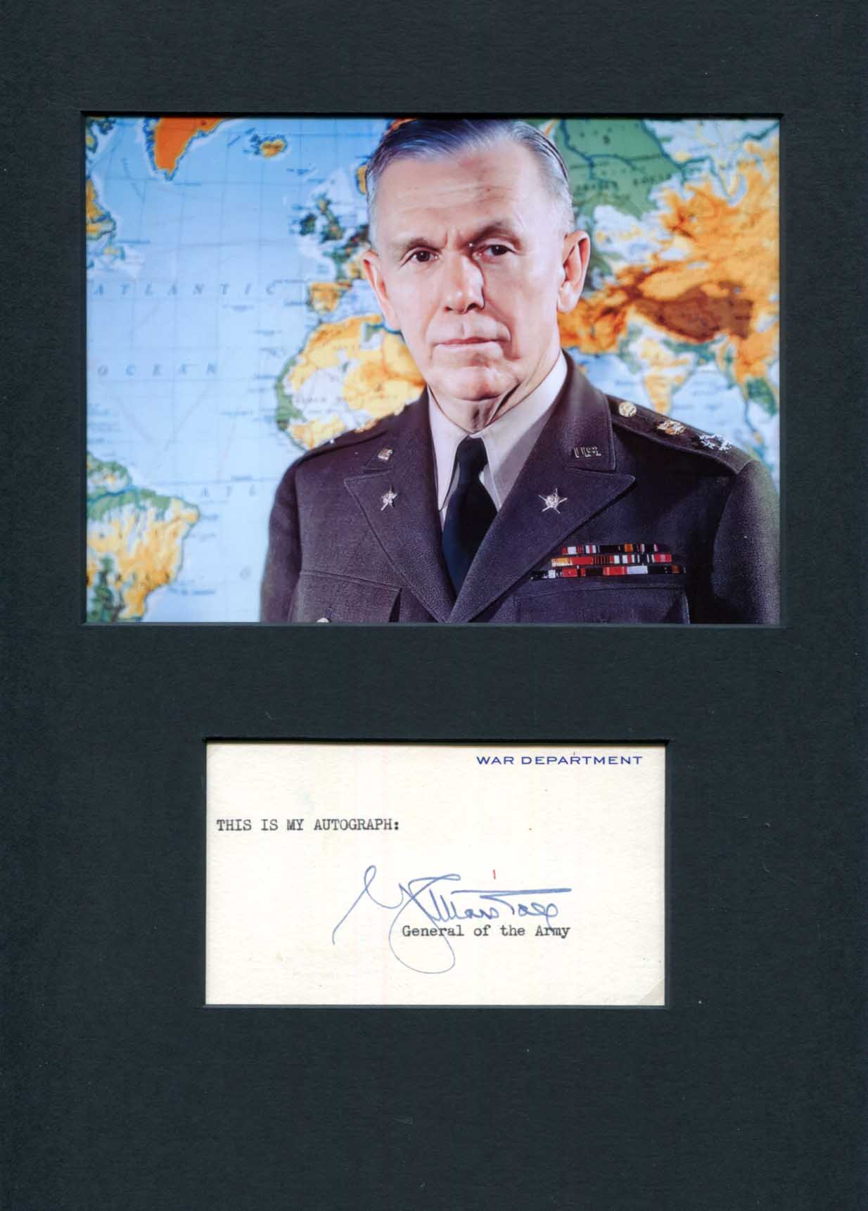 George Marshall Autograph Autogramm | ID 15795122372989