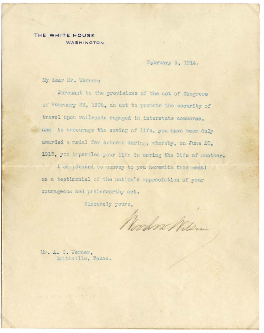 Woodrow Wilson Autograph