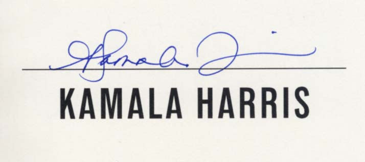 Kamala Harris Autograph