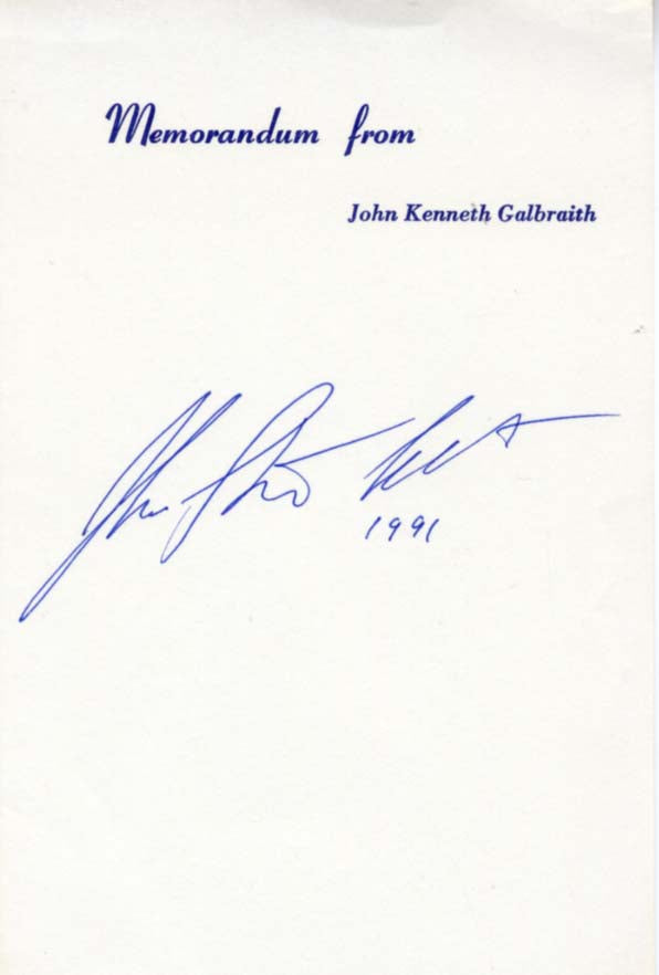 John Galbraith Autograph Autogramm | ID 15818099753341