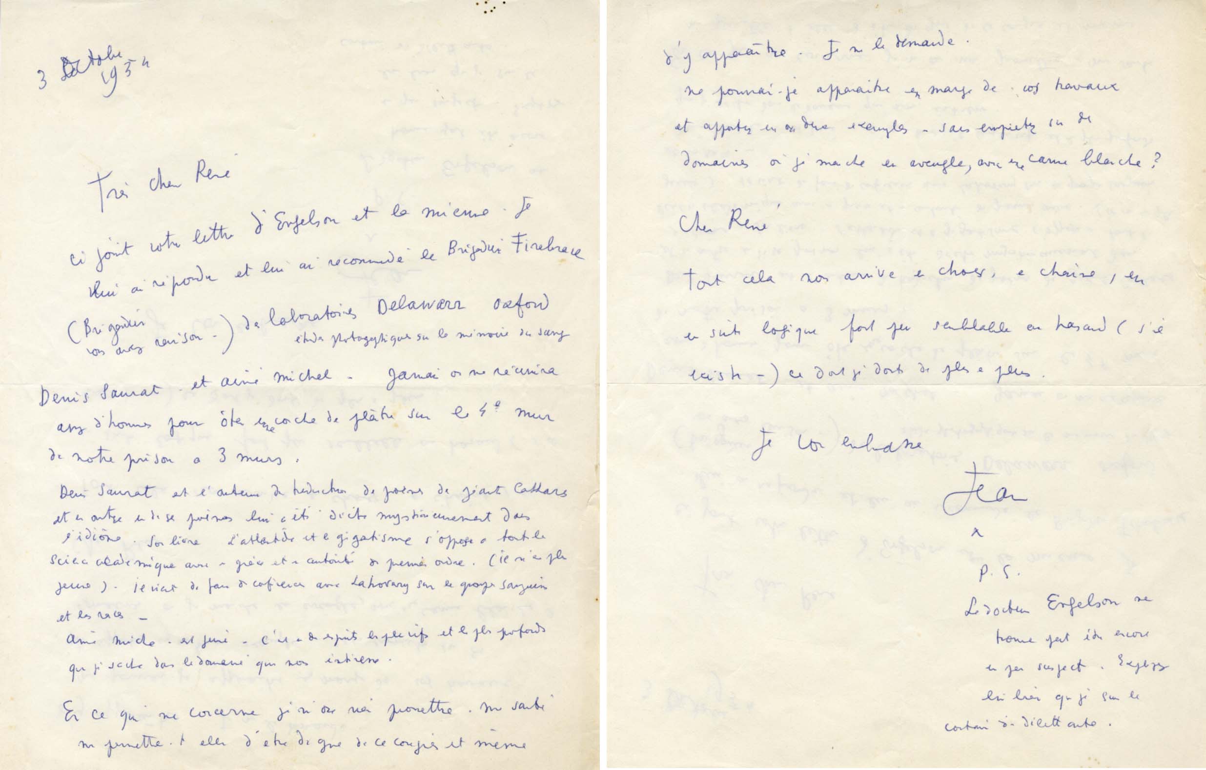 Jean Cocteau Autograph