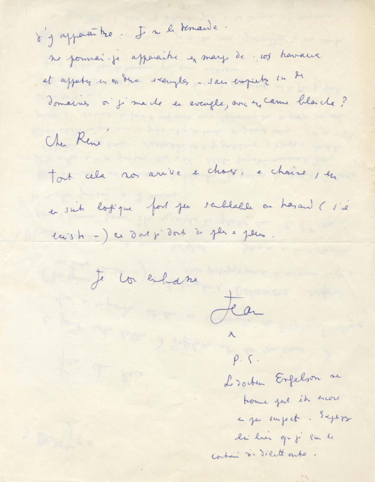 Jean Cocteau Autograph