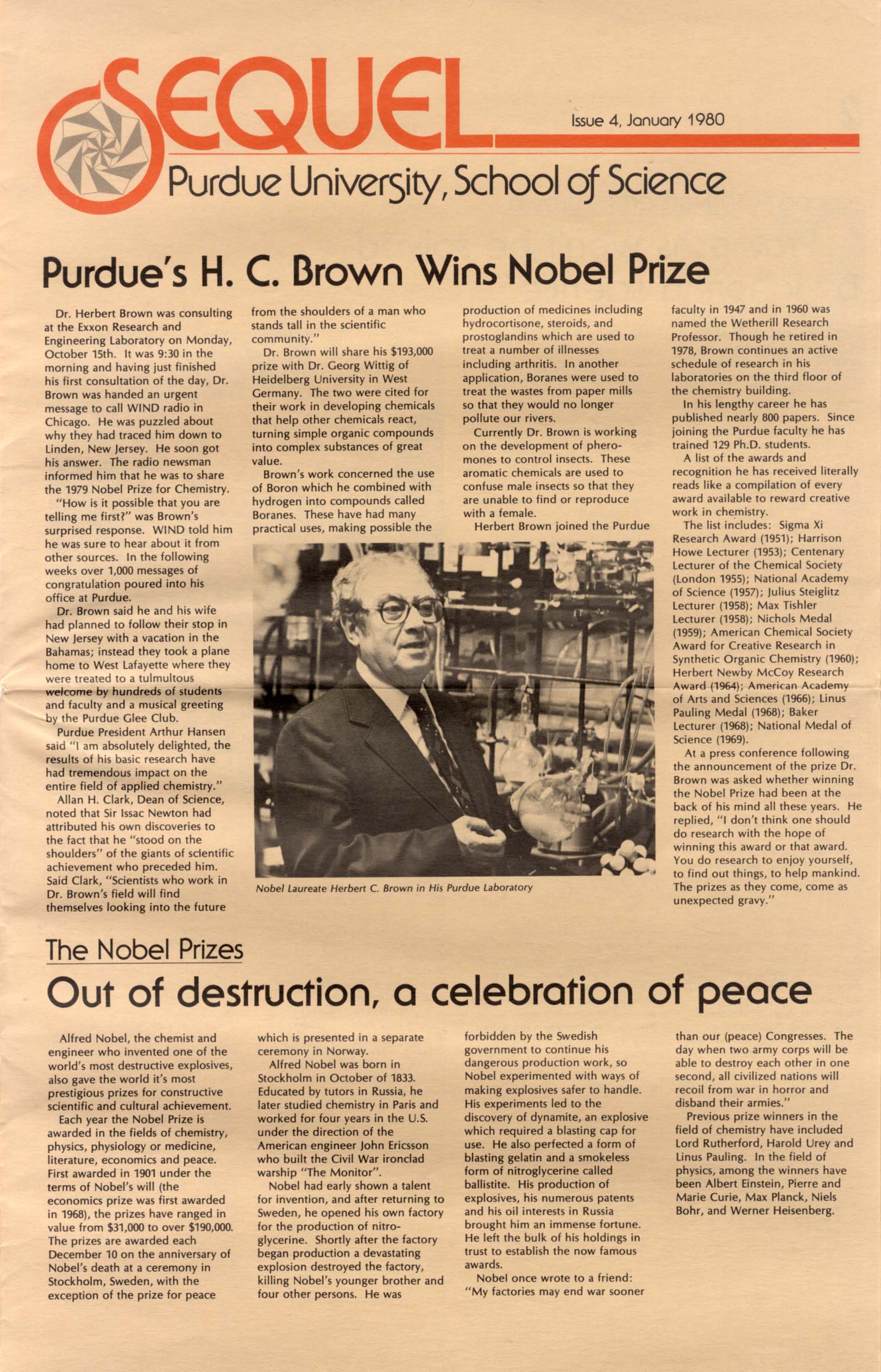 Herbert C. Brown Autograph