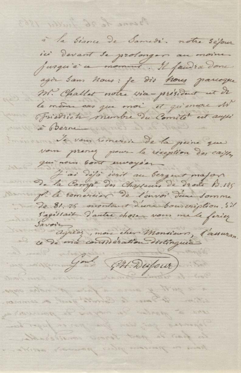 Guillaume Henri Dufour (23) Autographs