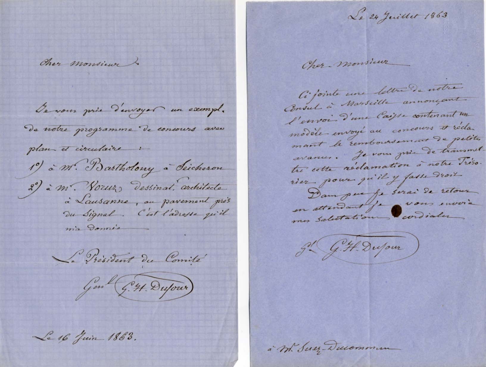 Guillaume Henri Dufour (23) Autographs