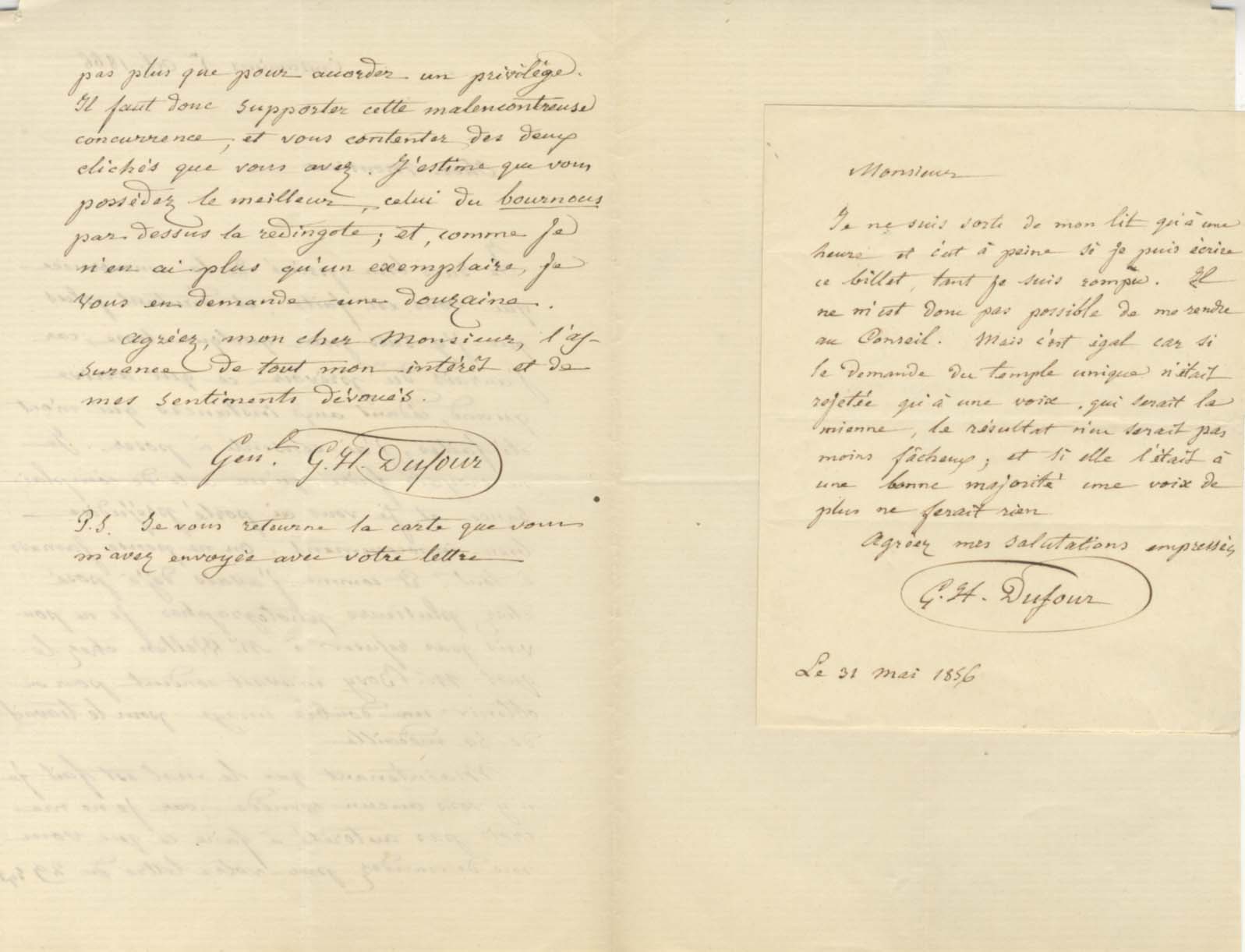 Guillaume Henri Dufour (23) Autographs