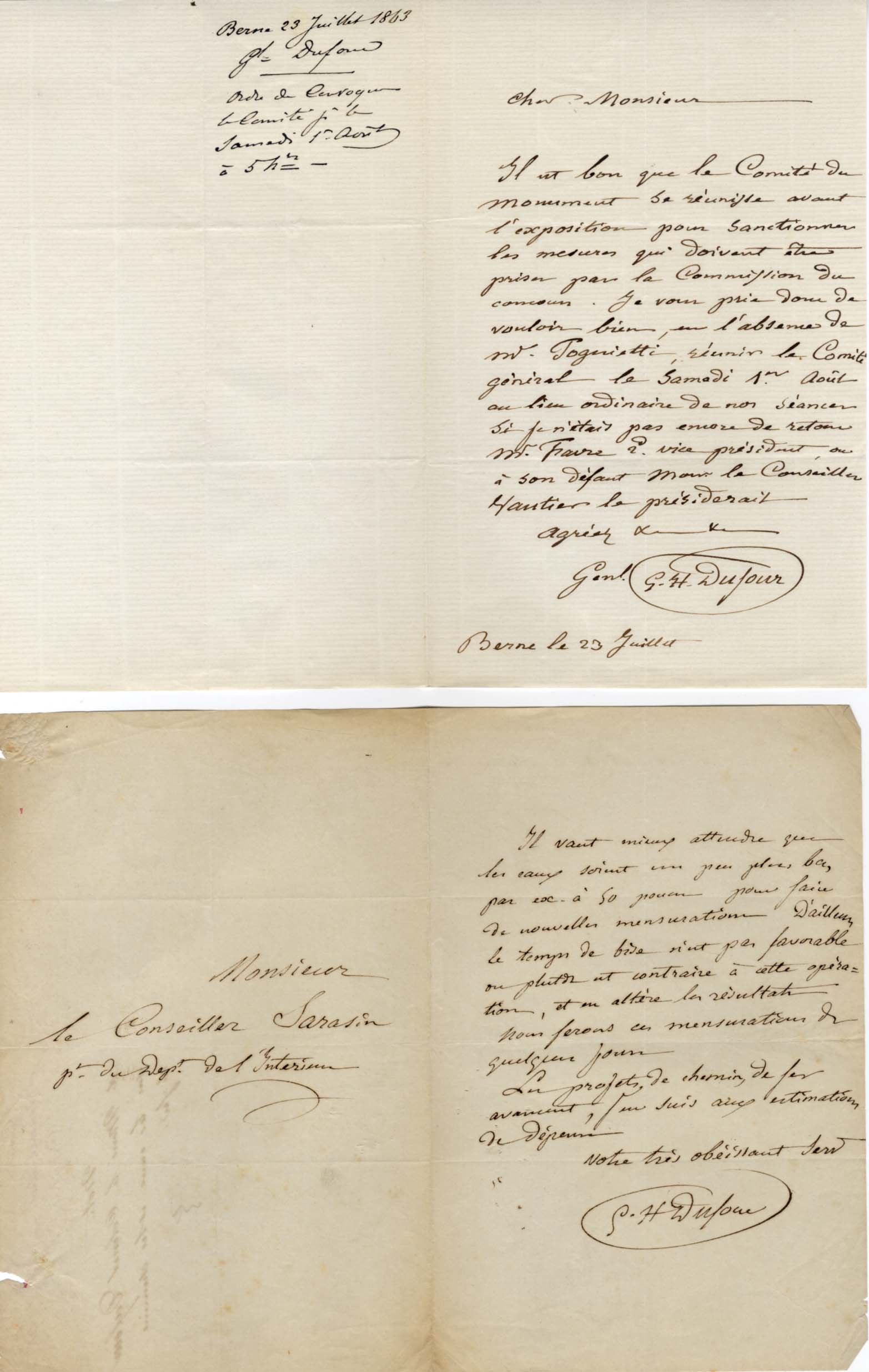 Guillaume Henri Dufour (23) Autographs