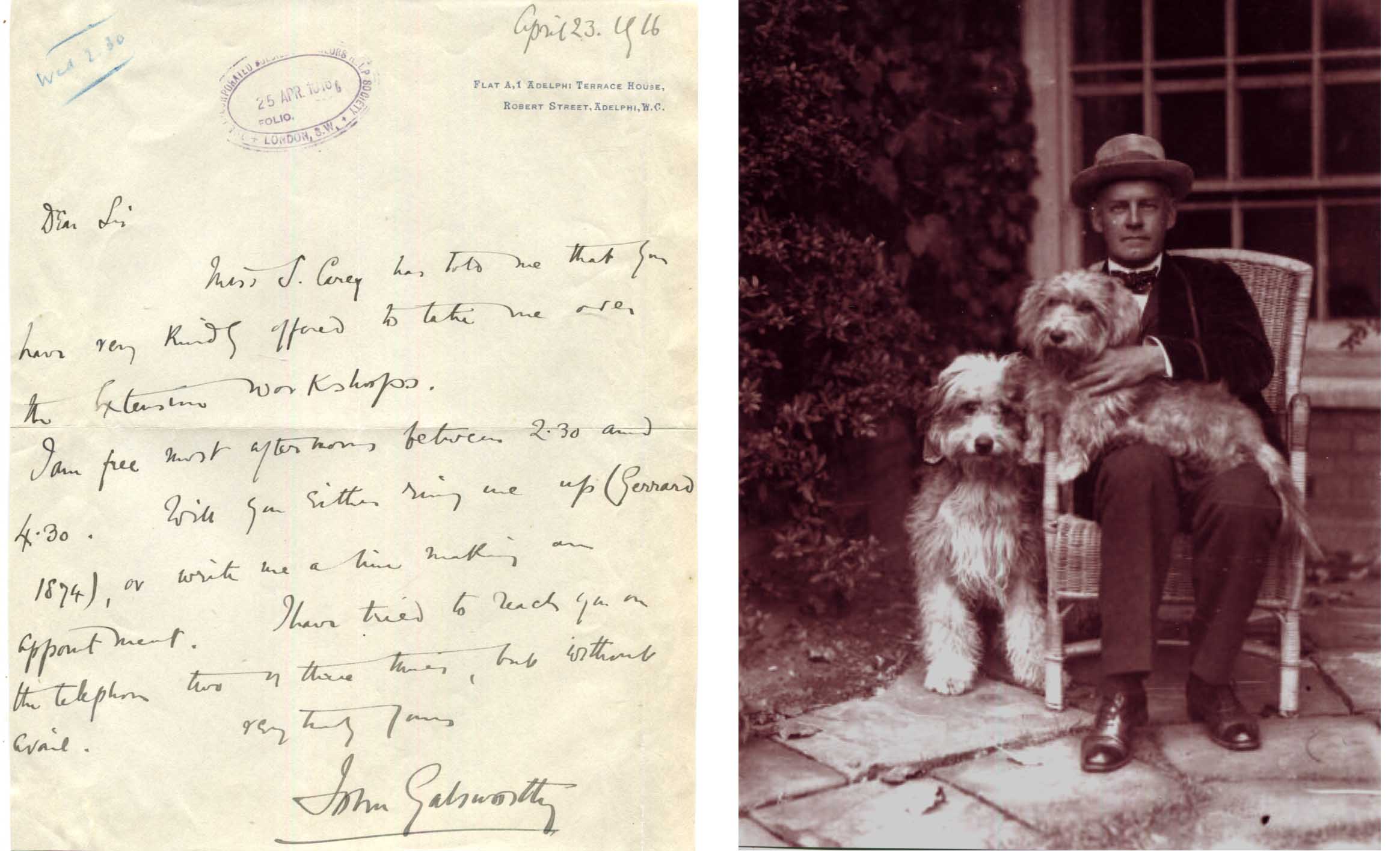 John Galsworthy Autograph