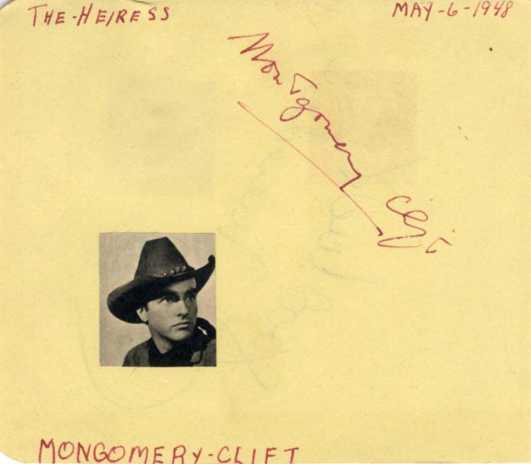 Montgomery Clift Autograph Autogramm | ID 15827592413565