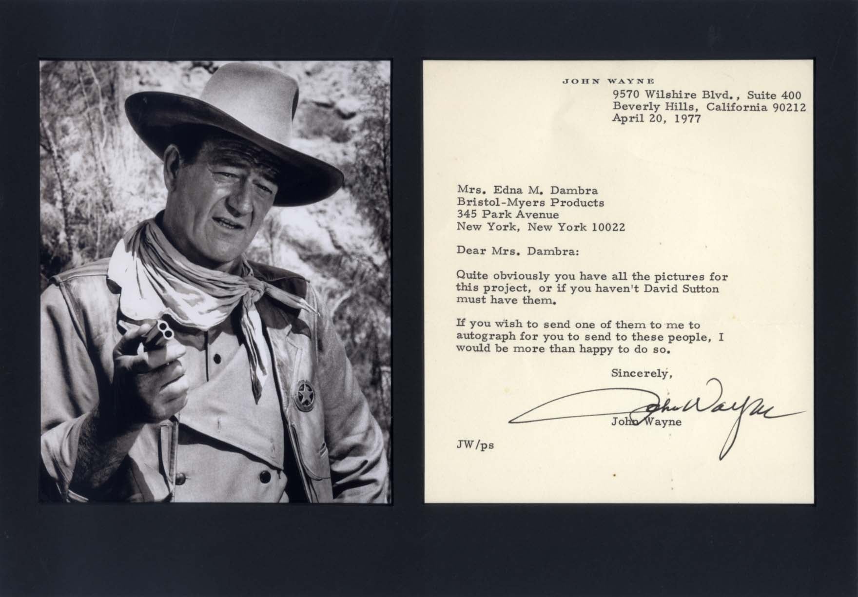 John Wayne Autograph Autogramm | ID 15827602276733