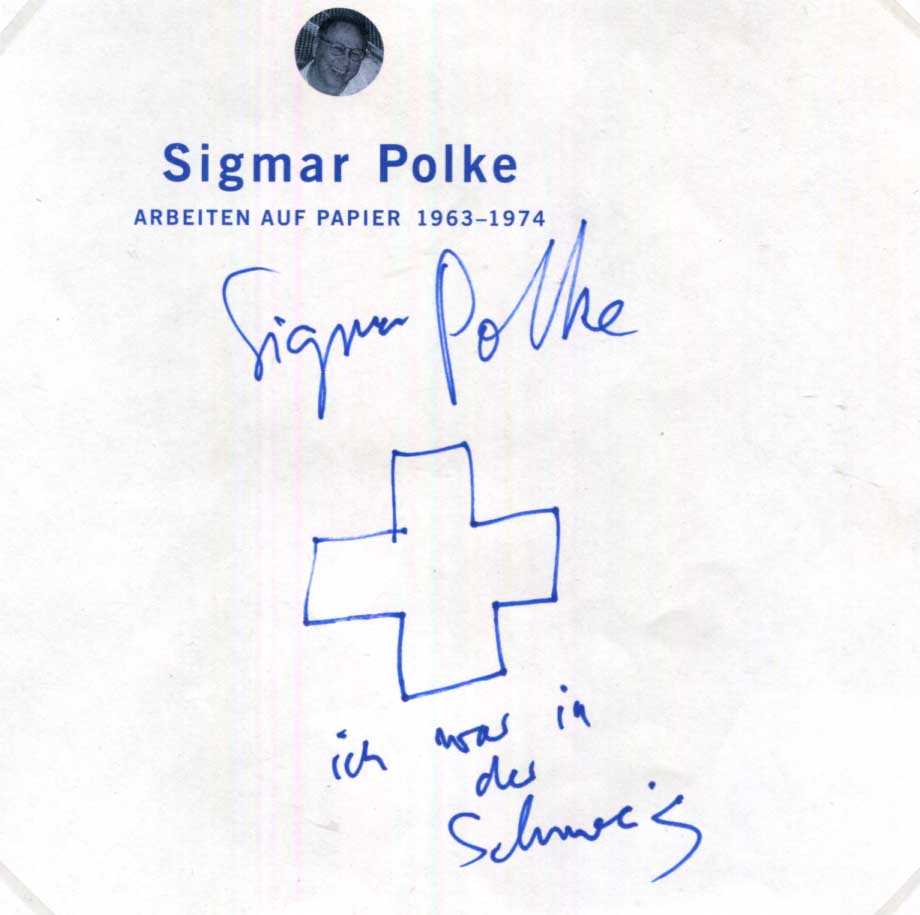 Sigmar Polke Autograph