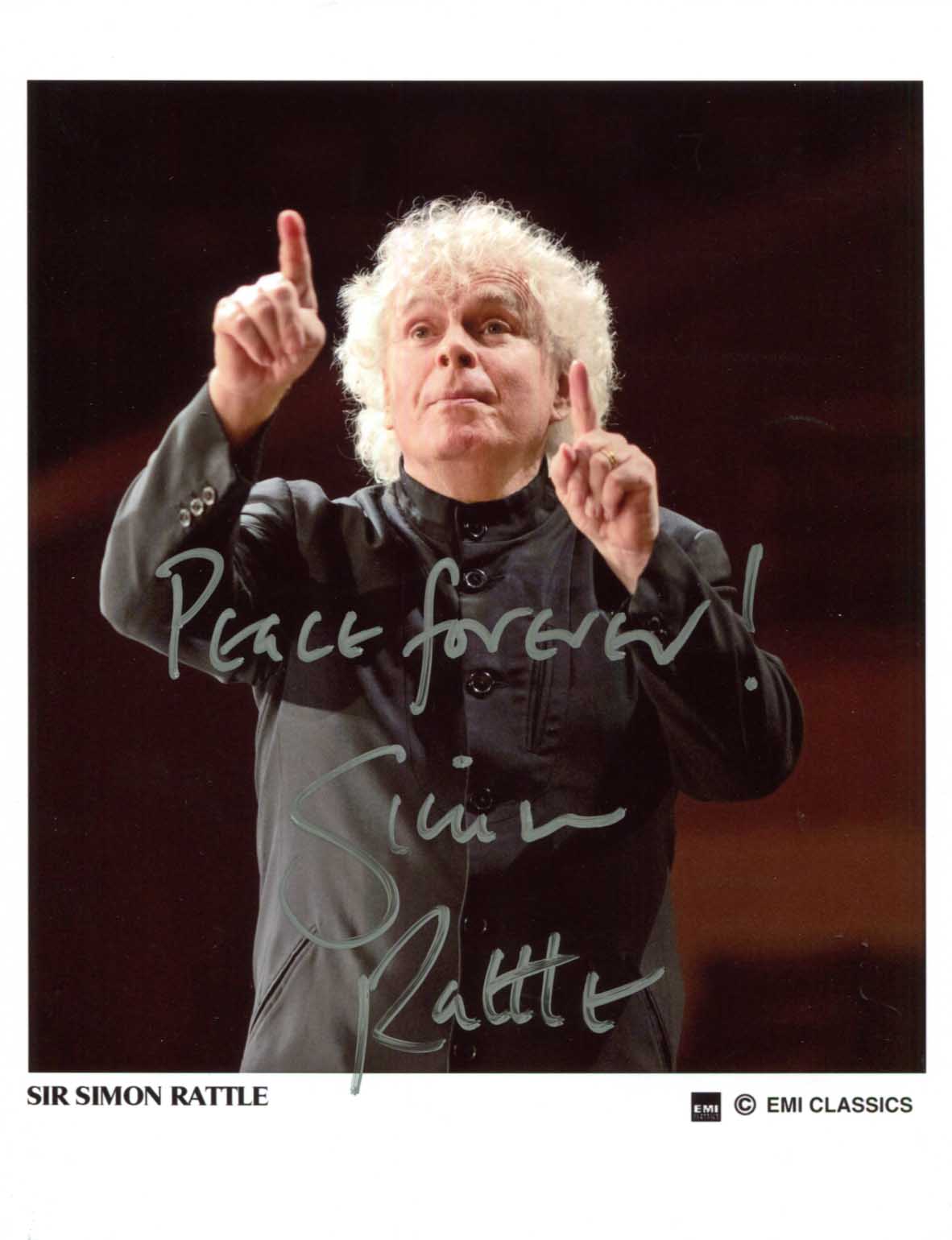 Simon Rattle Autograph Autogramm | ID 15828696793469