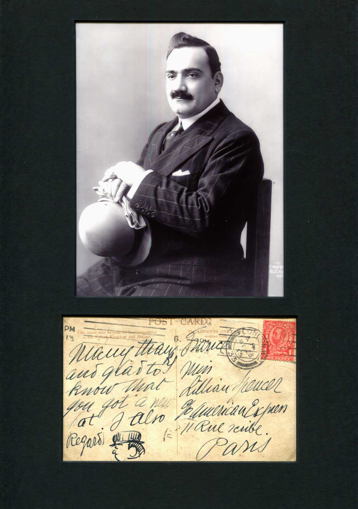 Enrico Caruso Autogramm