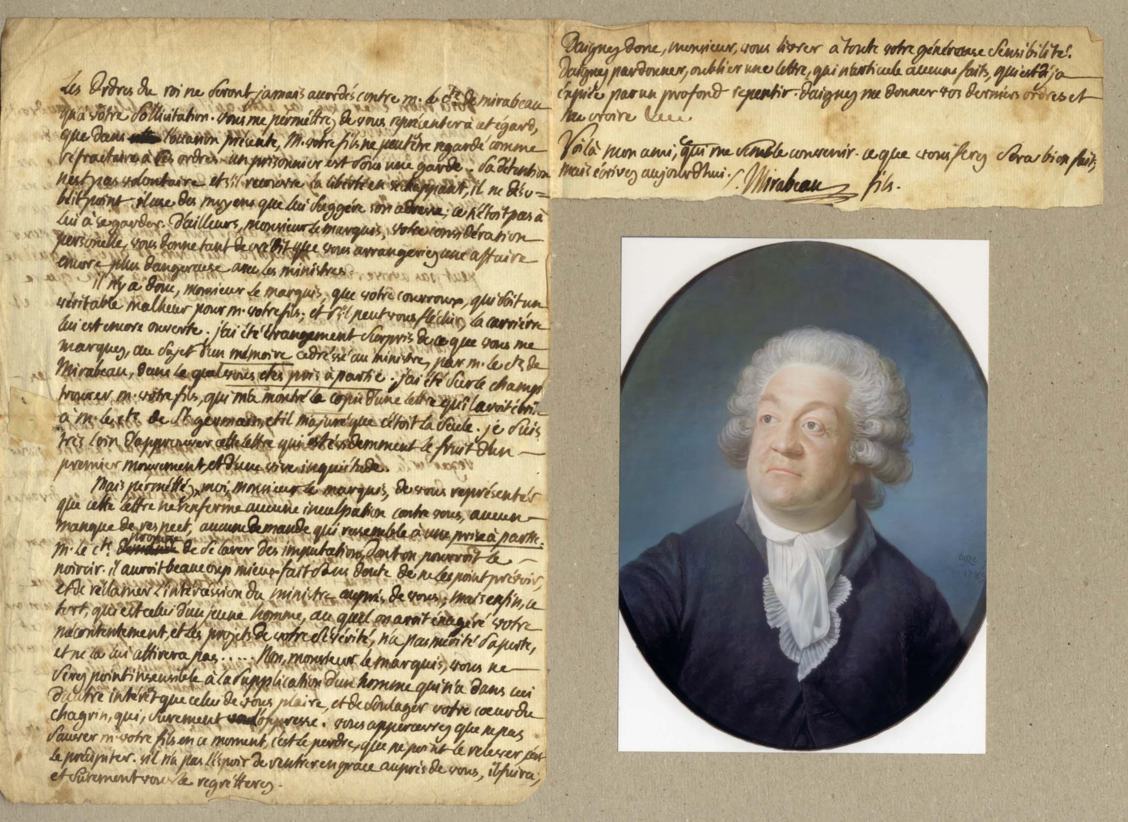 Honoré Gabriel Riqueti, Comte de Mirabeau Autograph