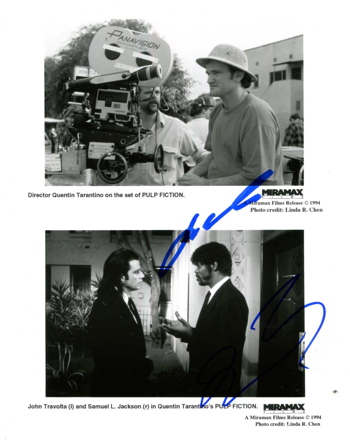 Quentin & John Tarantino & Travolta Autograph Autogramm | ID 15833537708413