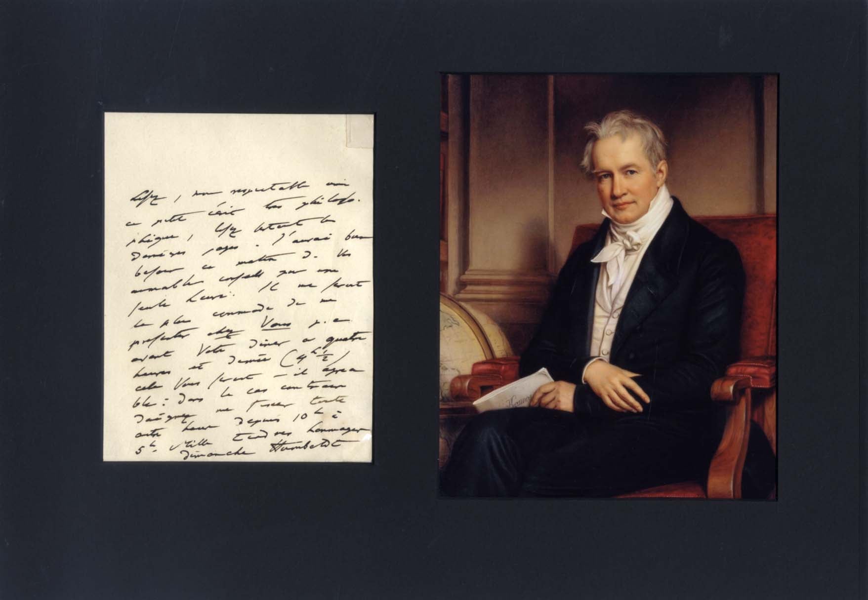 Alexander von Humboldt Autograph
