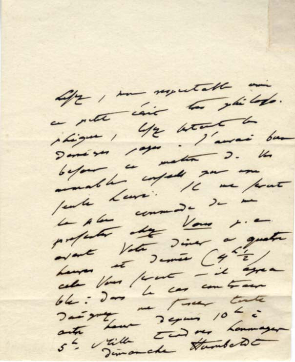 Alexander von Humboldt Autograph