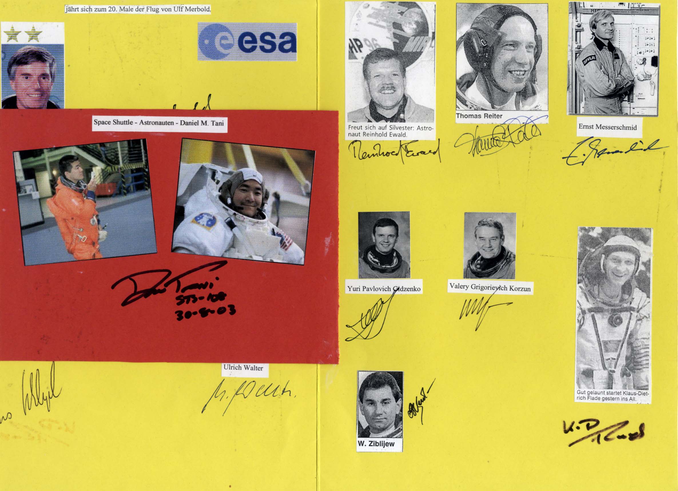 Astronauten & Kosmonauten-Sammlung Autogramme