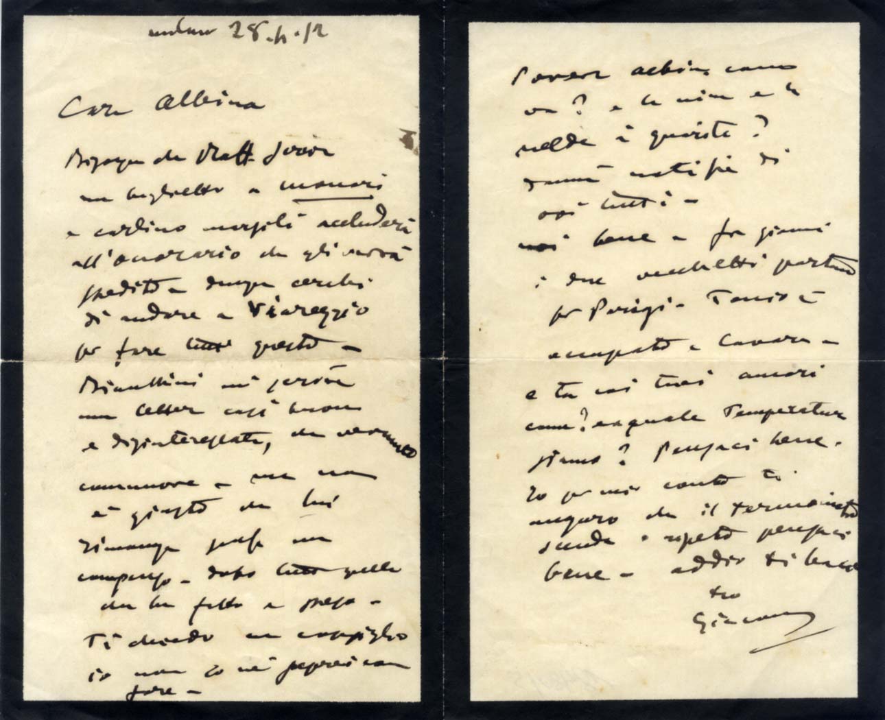 Giacomo Puccini Autographs (6)