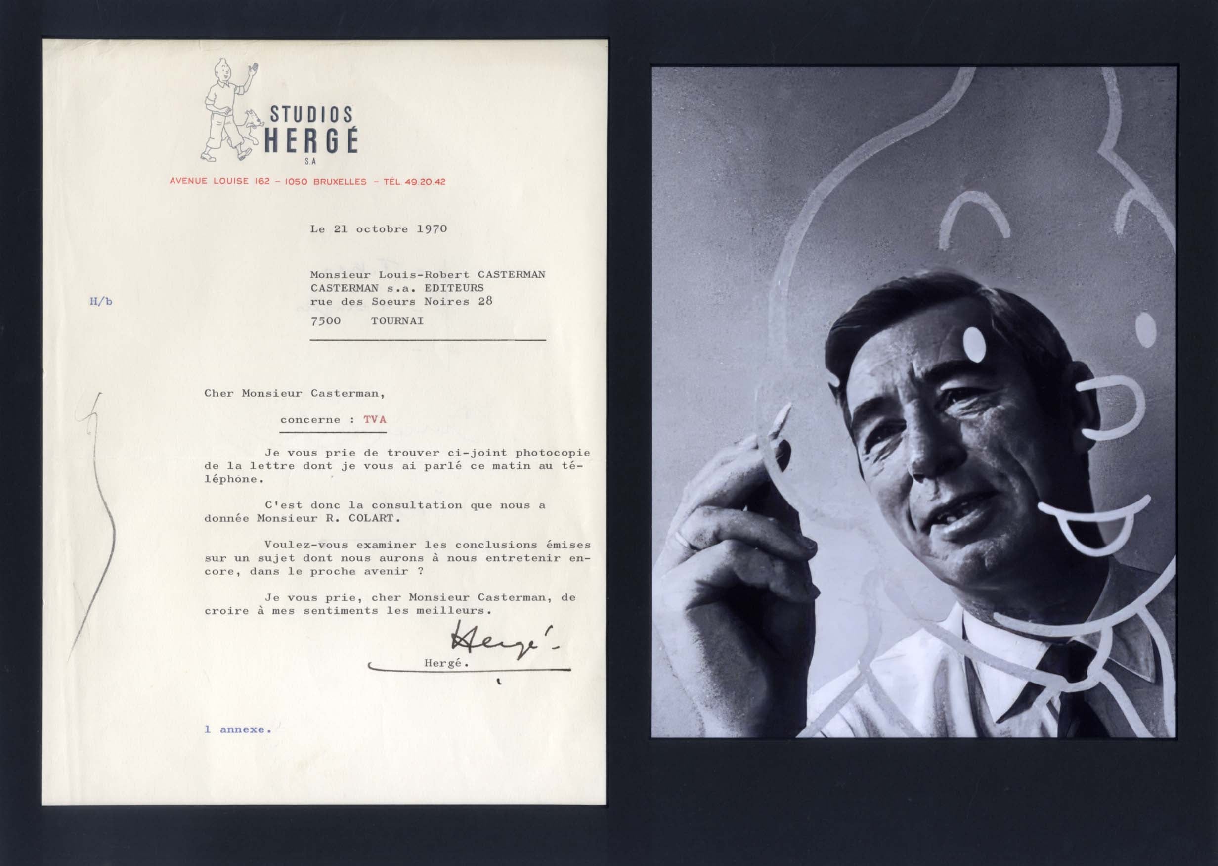 Hergé Autograph