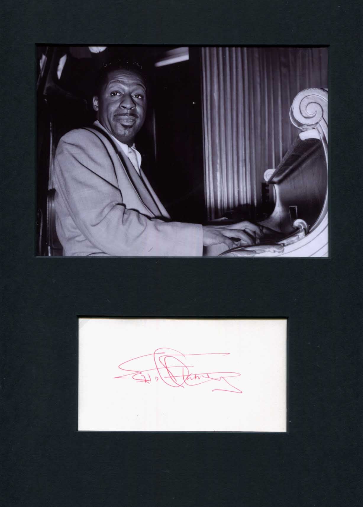 Erroll Garner Autograph