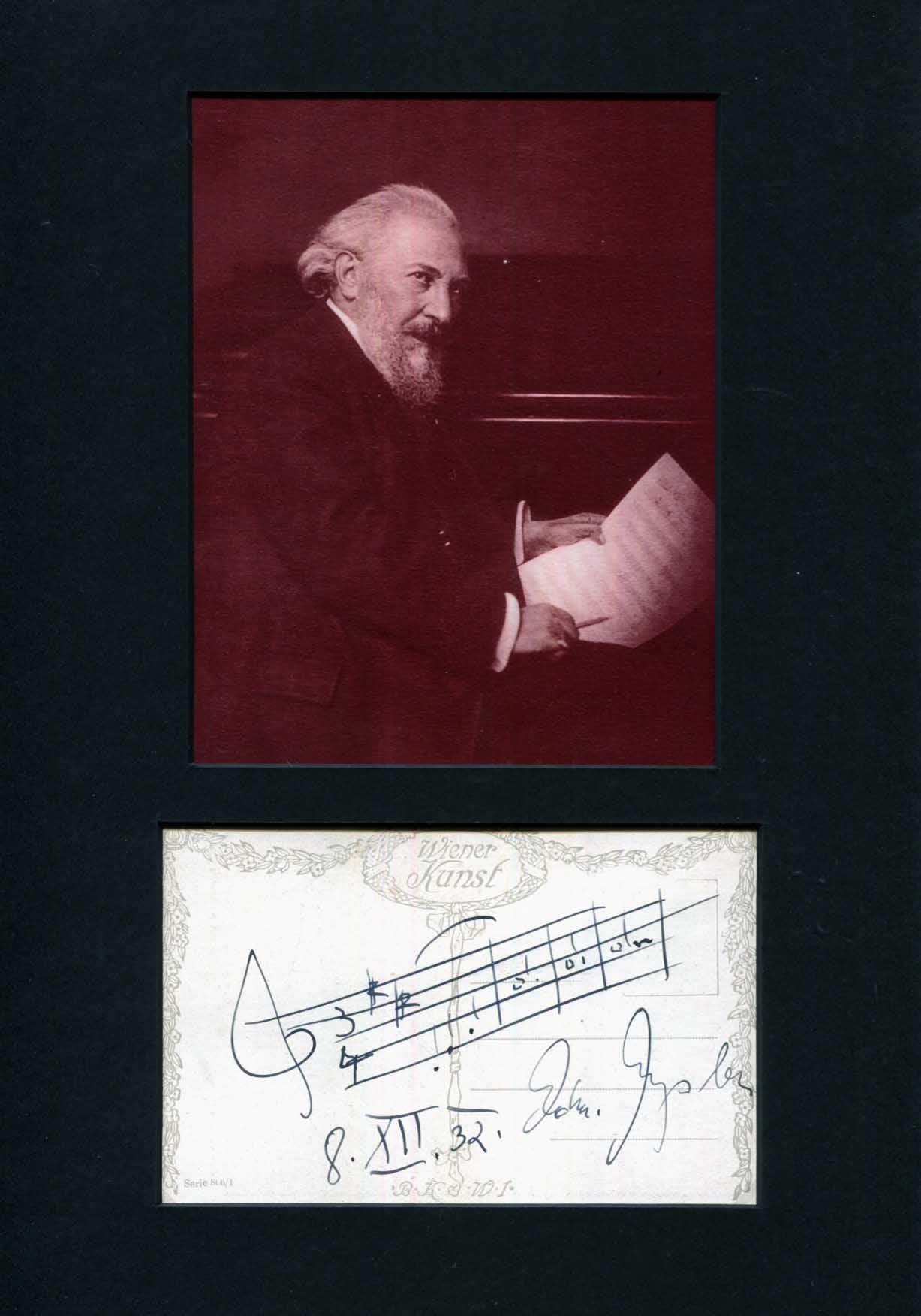 Edmund Eysler Autograph