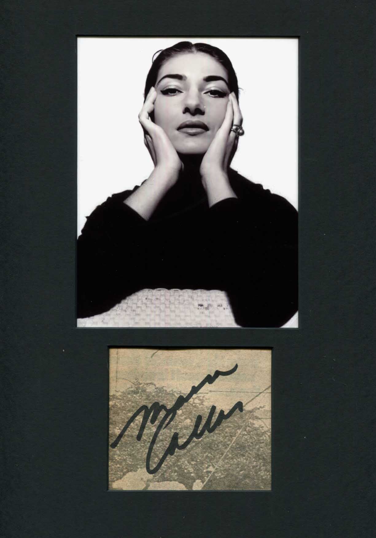 Maria Callas Autograph