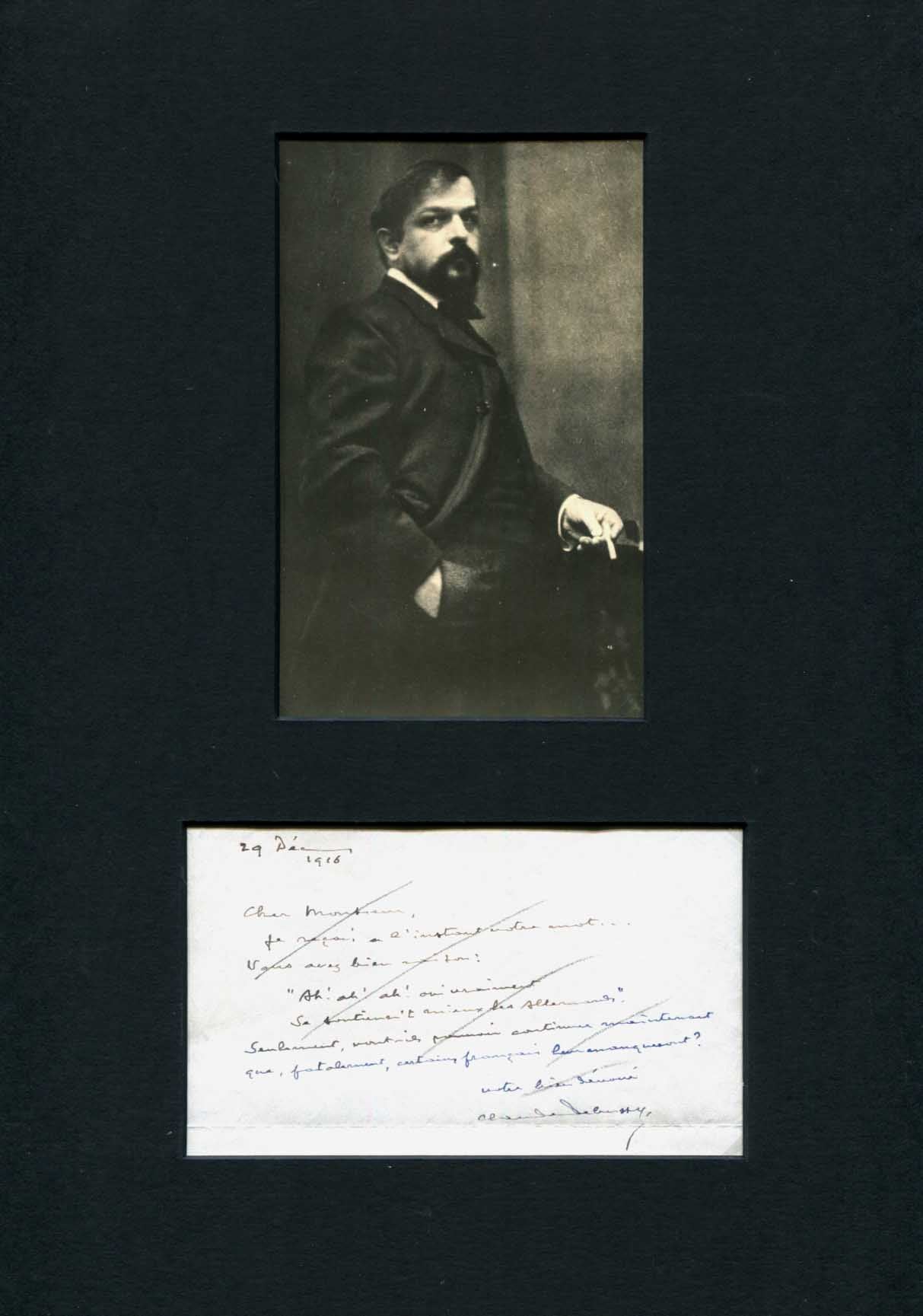 Claude Debussy Autograph