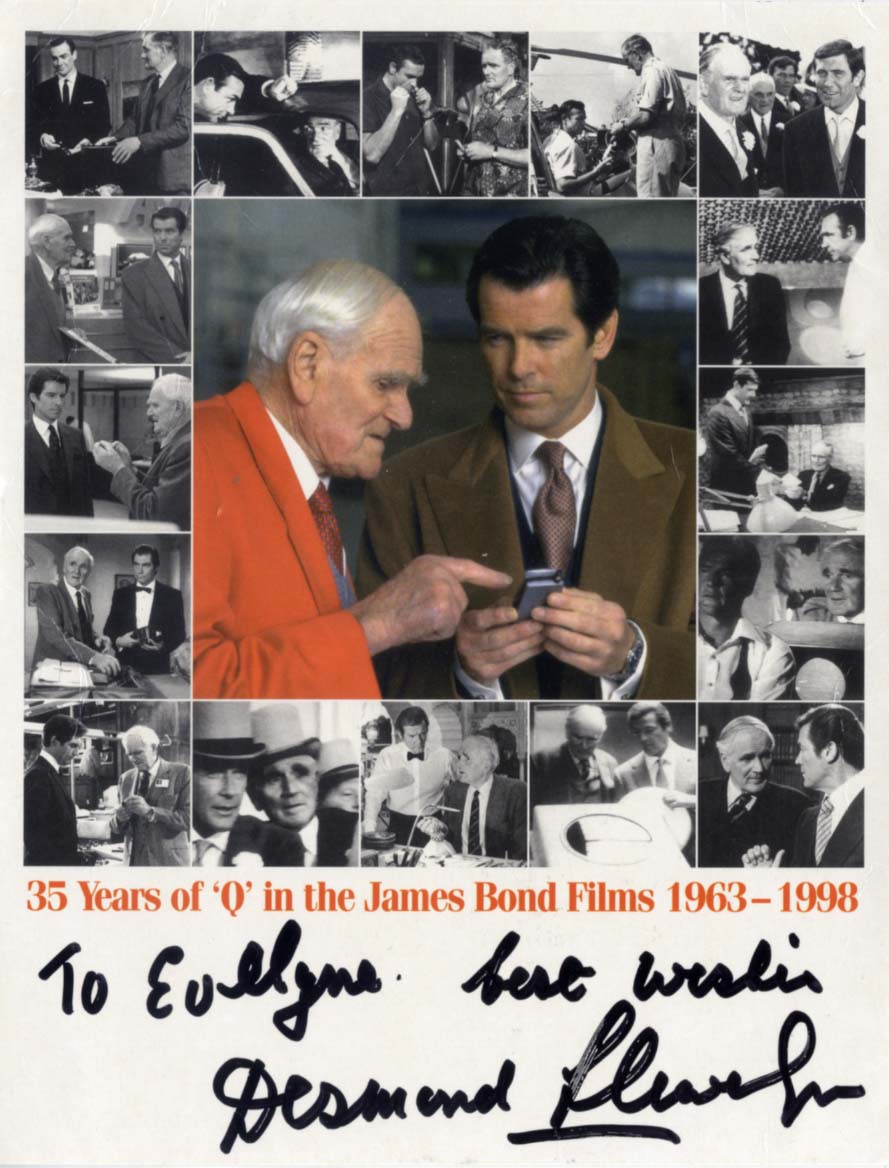 Desmond Llewelyn & Judi Dench Autographs